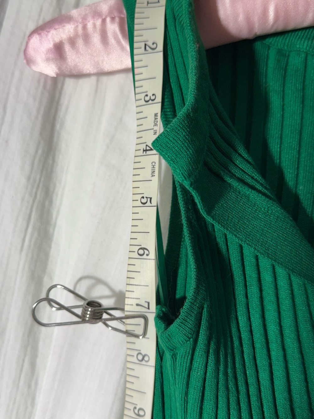 Freshman19 Green Ribbed Top - Picture 5 of 7